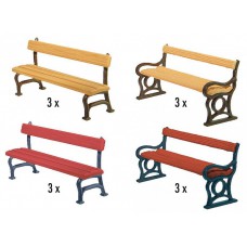 180443 - Park benches 12 pieces